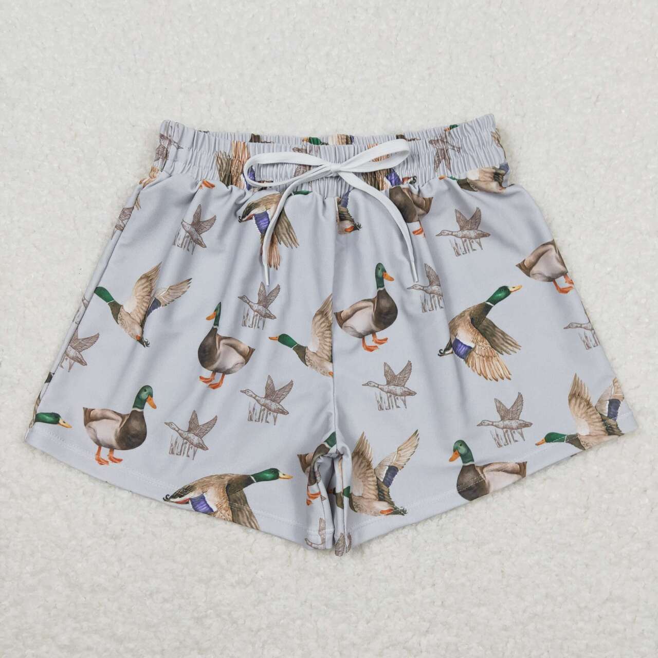 S0268 Hunting mallard shorts boys swimming trunk