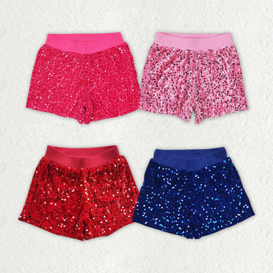colorful sequin shorts RTS sibling clothes