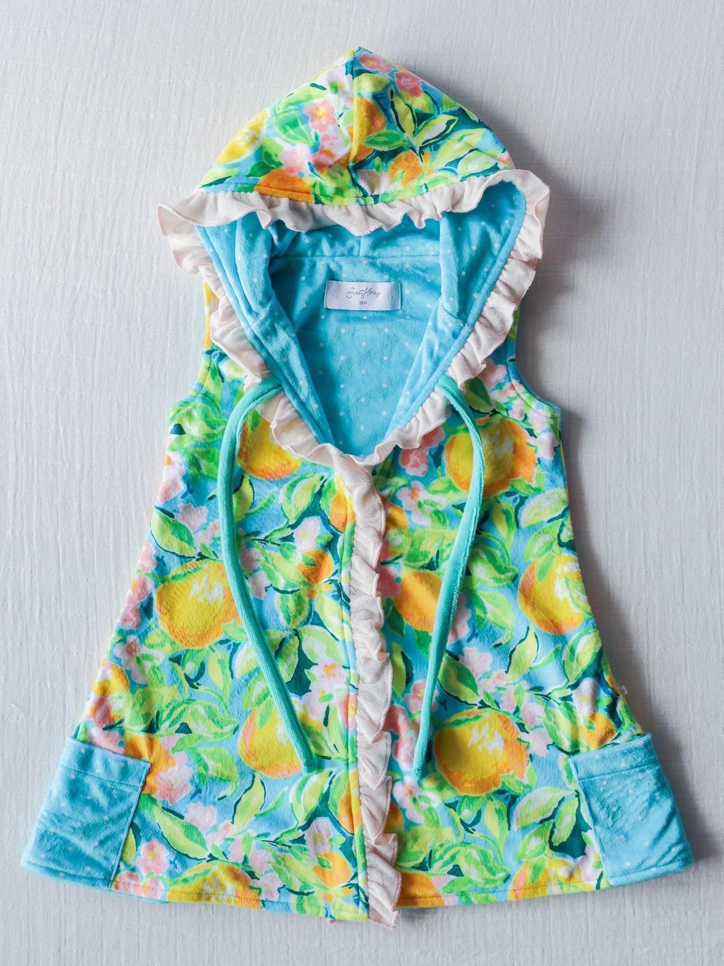 custom kids swimming coverup milk silk single layer (moq 3)