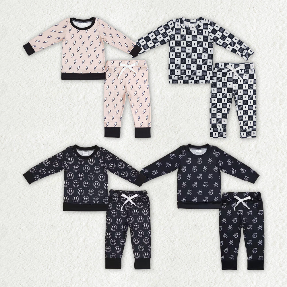 cute print boys set RTS sibling clothes