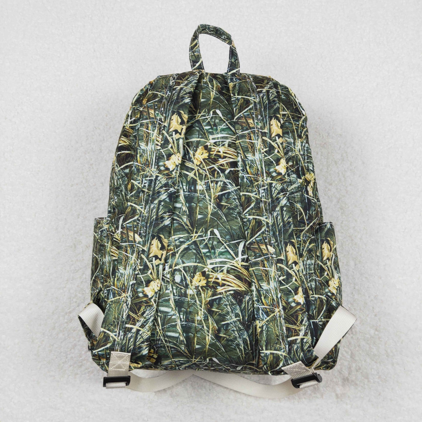 BA0139 Straw leaf camo kids bag