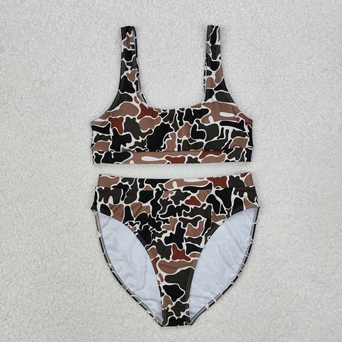 S0480 Hunting camo old school camo adult women swimsuits