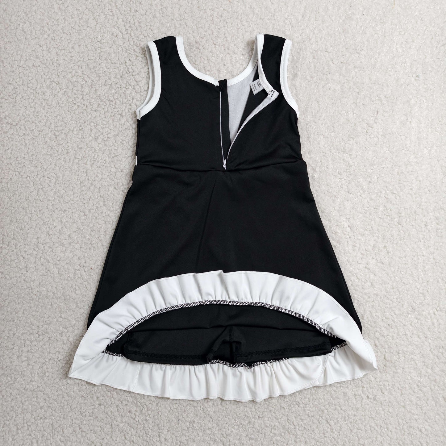 GSD4140 Yoga Black Skorts Girls Dress