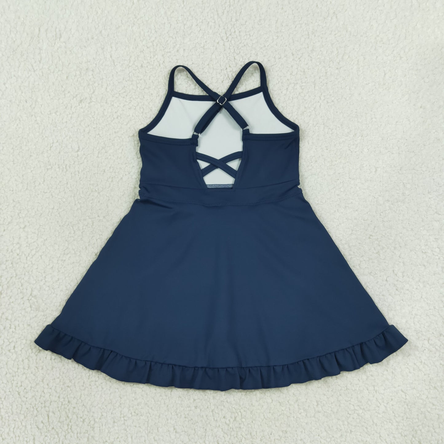 S0779 navy blue girls tennis clothes