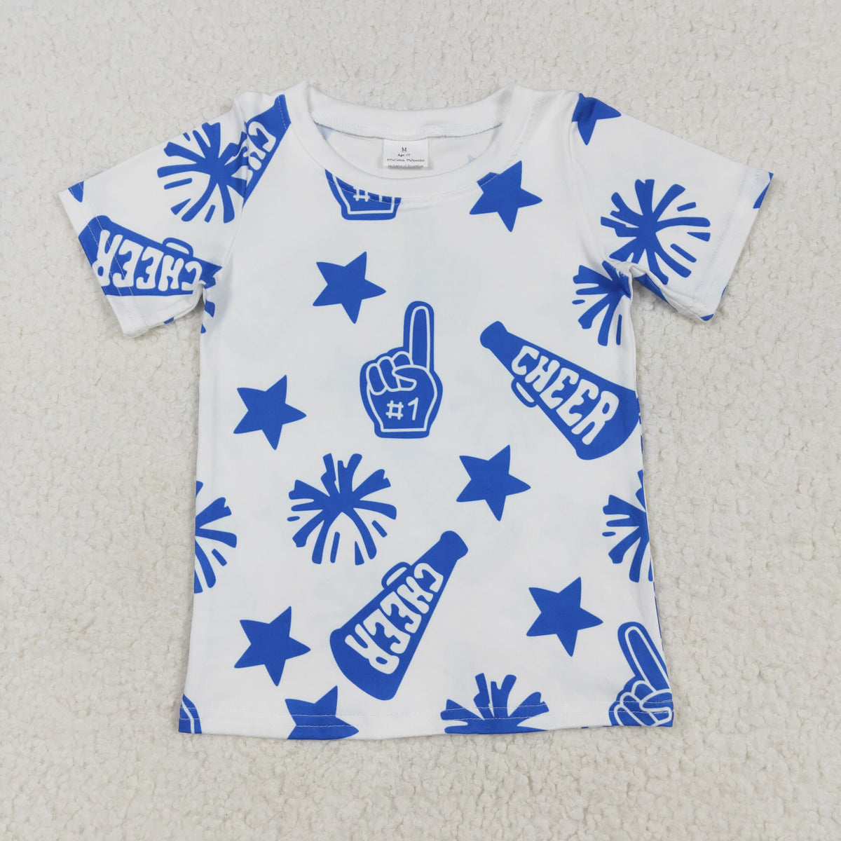 cheer star short sleeve girls top RTS Sibling Clothes