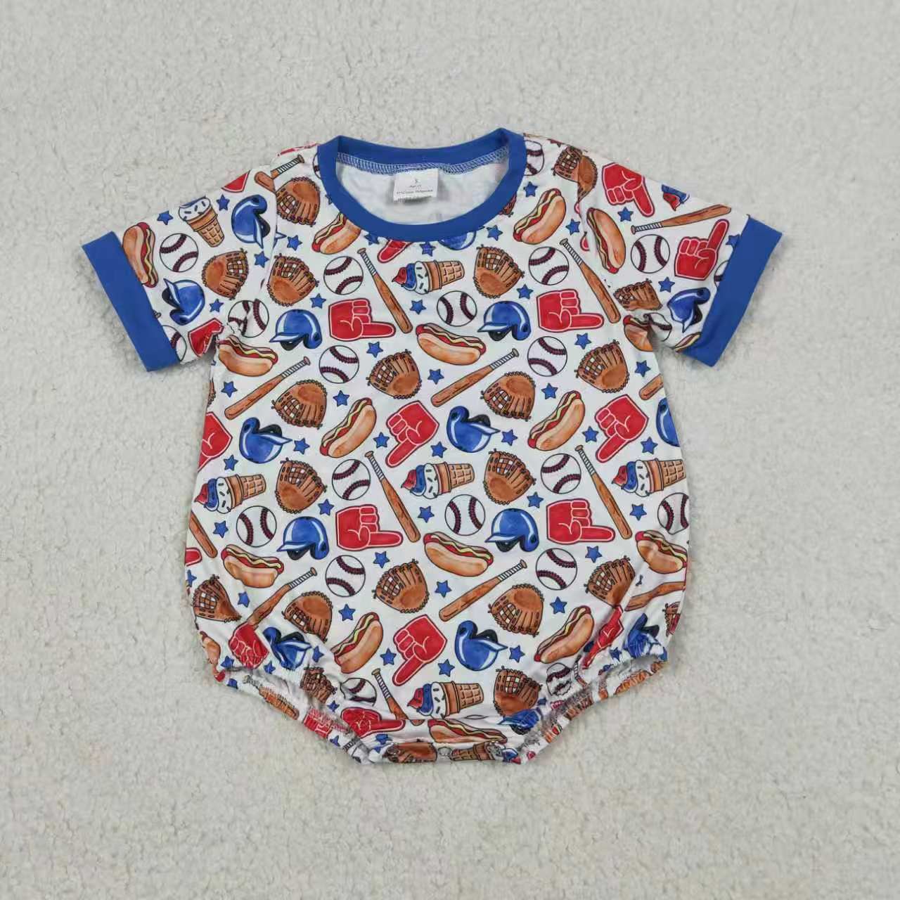 Baseball Hot Dog Boys Set/Romper Sibling Clothes RTS