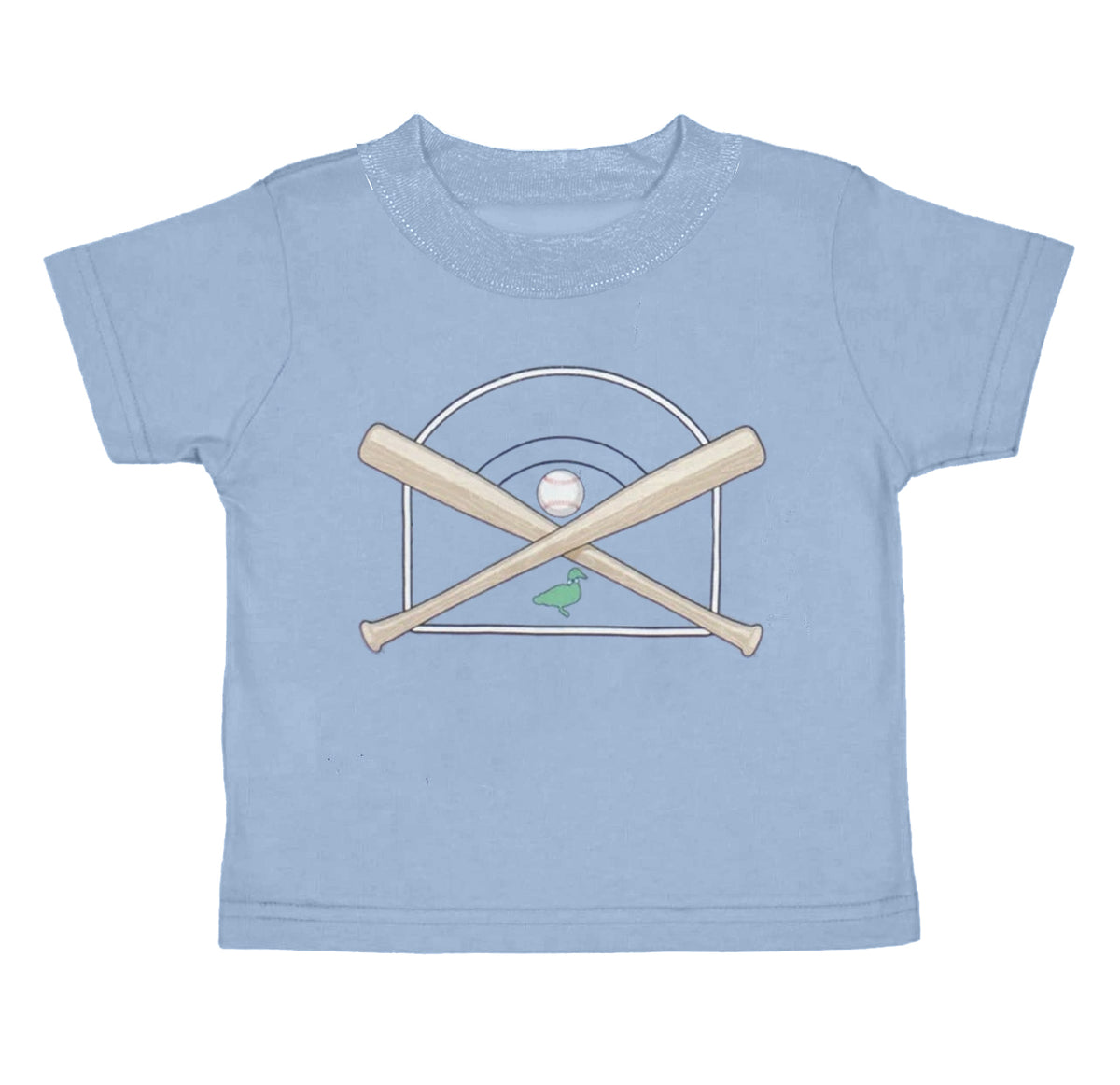 preorder BT0628 baseball blue short sleeve boys top