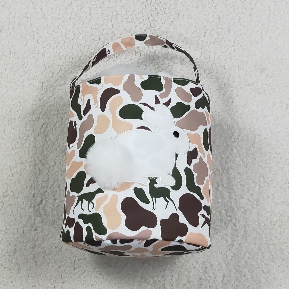 BA0466 Easter Carrot Egg Rabbit Basket Bag