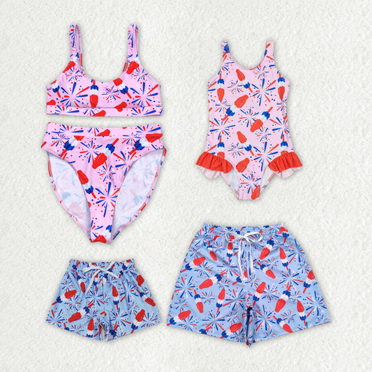 July 4th swimsuits RTS sibling clothes sibling clothes