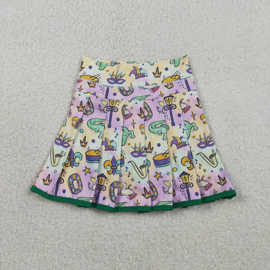 preorder GLK0163 Yoga Mardi Gras Skorts Girls Skirts