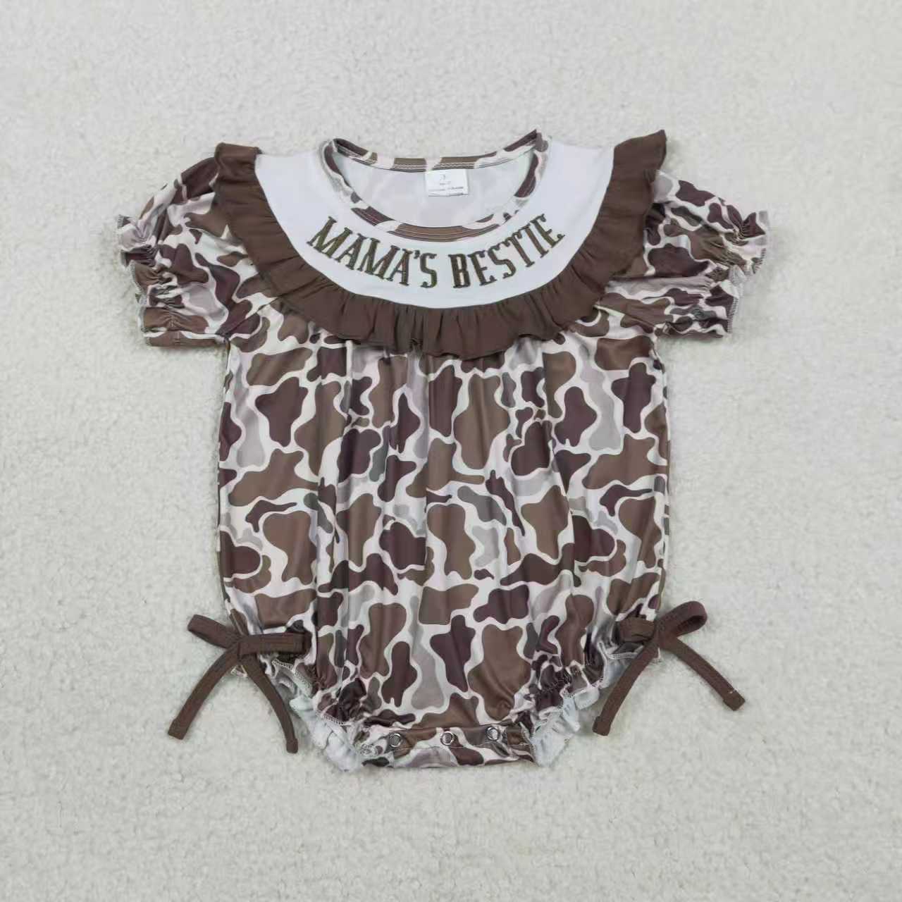 Embroidery Mama's Boy/Mama's Bestie Camo Style RTS Sibling Clothes
