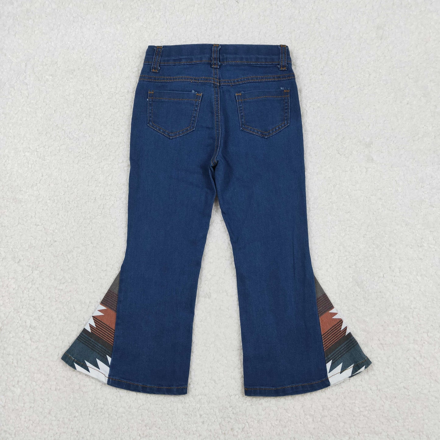 P0303 Aztec blue denim pants