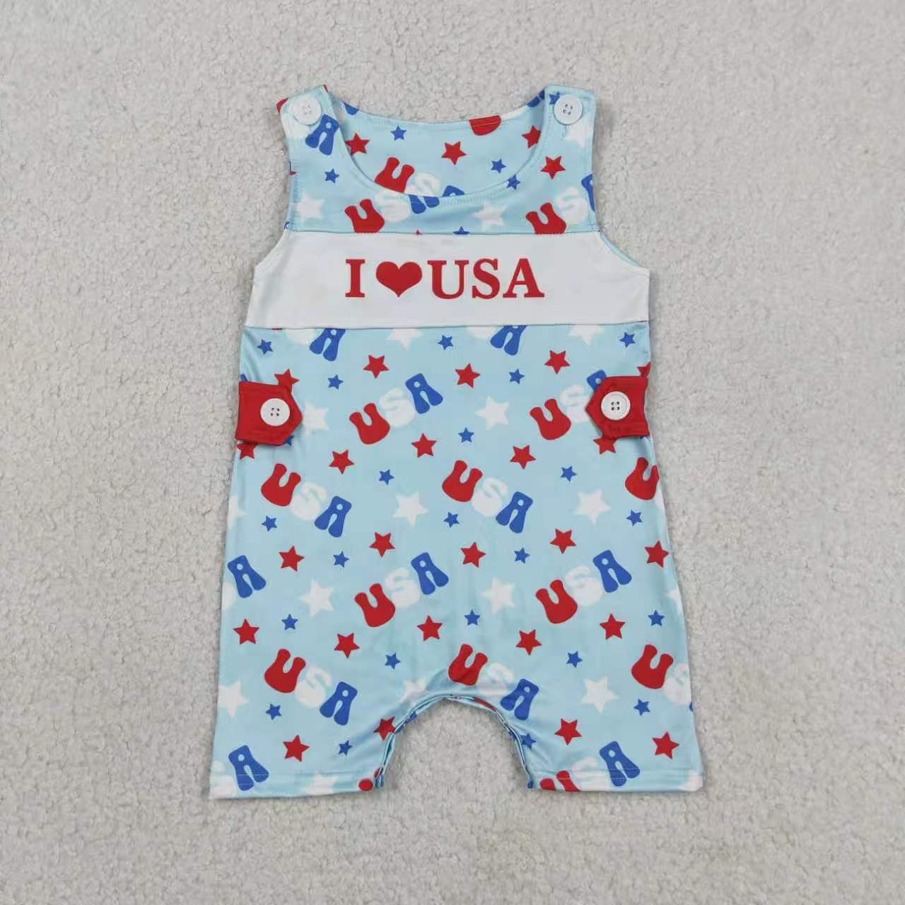 July 4th I Love USA RTS Sibling Clothes