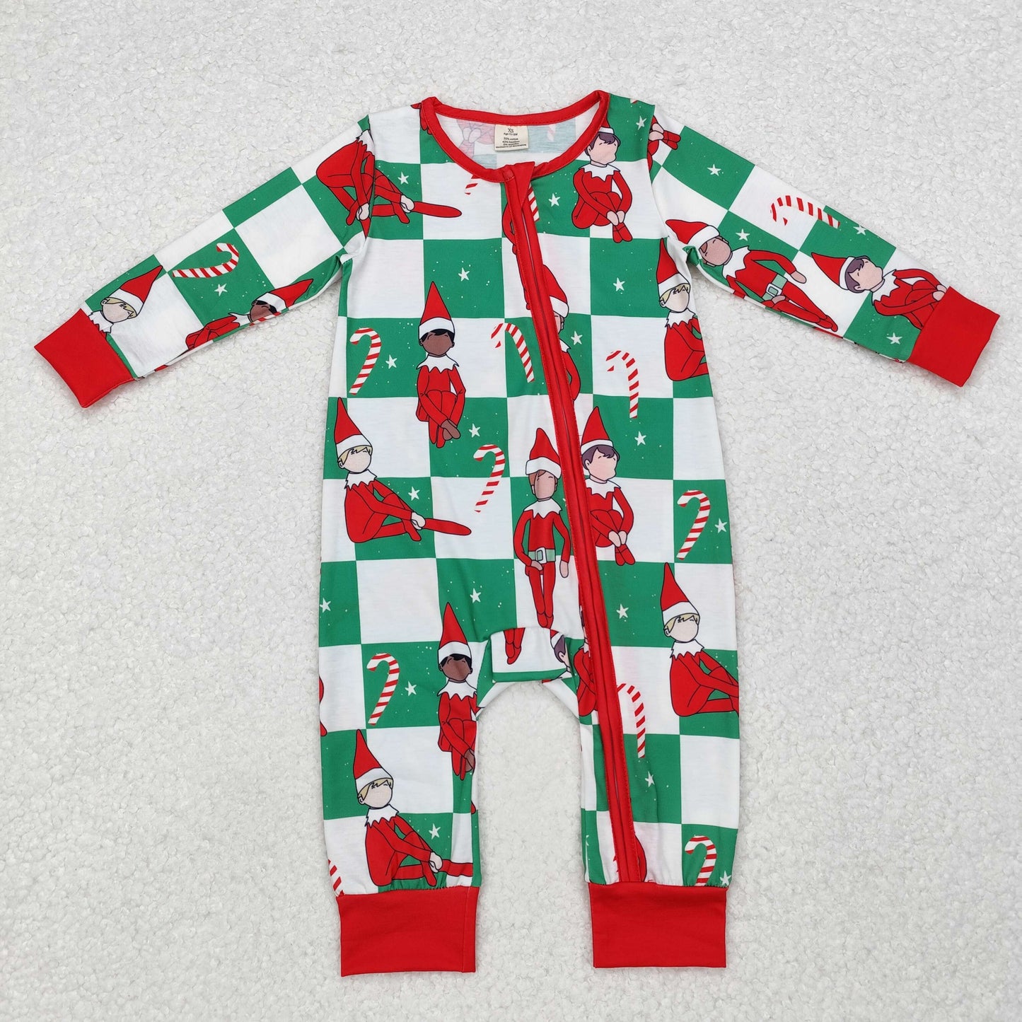 Christmas cartoon bamboo RTS pajamas sibling clothes