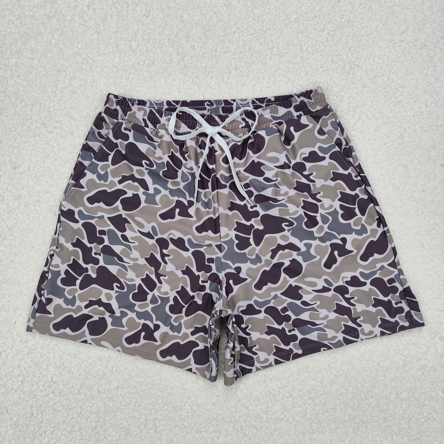USA SHOP S0323 grey camo shorts adult swimming trunk