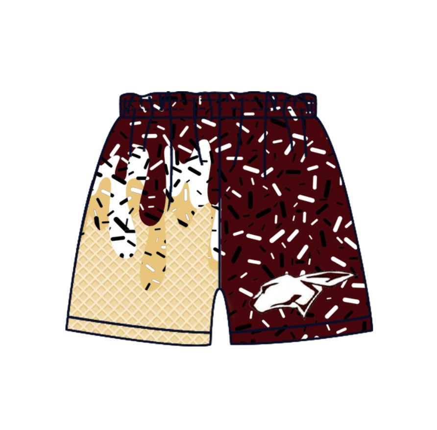 custom moq 3 milk silk ice football team boys shorts