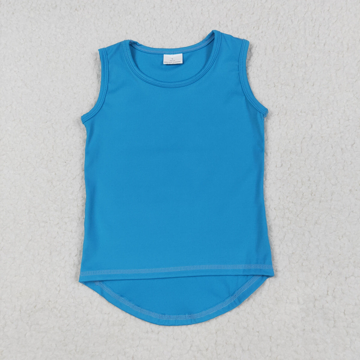 GT0986 yoga blue sleevless girls top