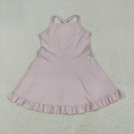S0553 pink girls bathing swimsuit