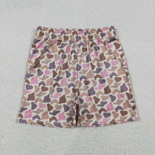 SS0756 Hunting Pink Camo Adult Women Shorts