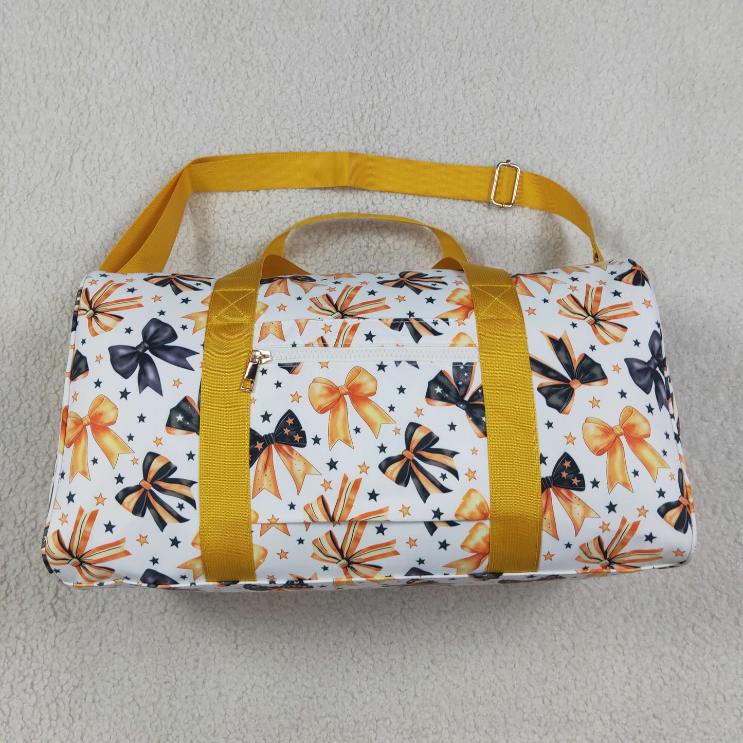 BA0314 Halloween black/orange bows ruffles bag