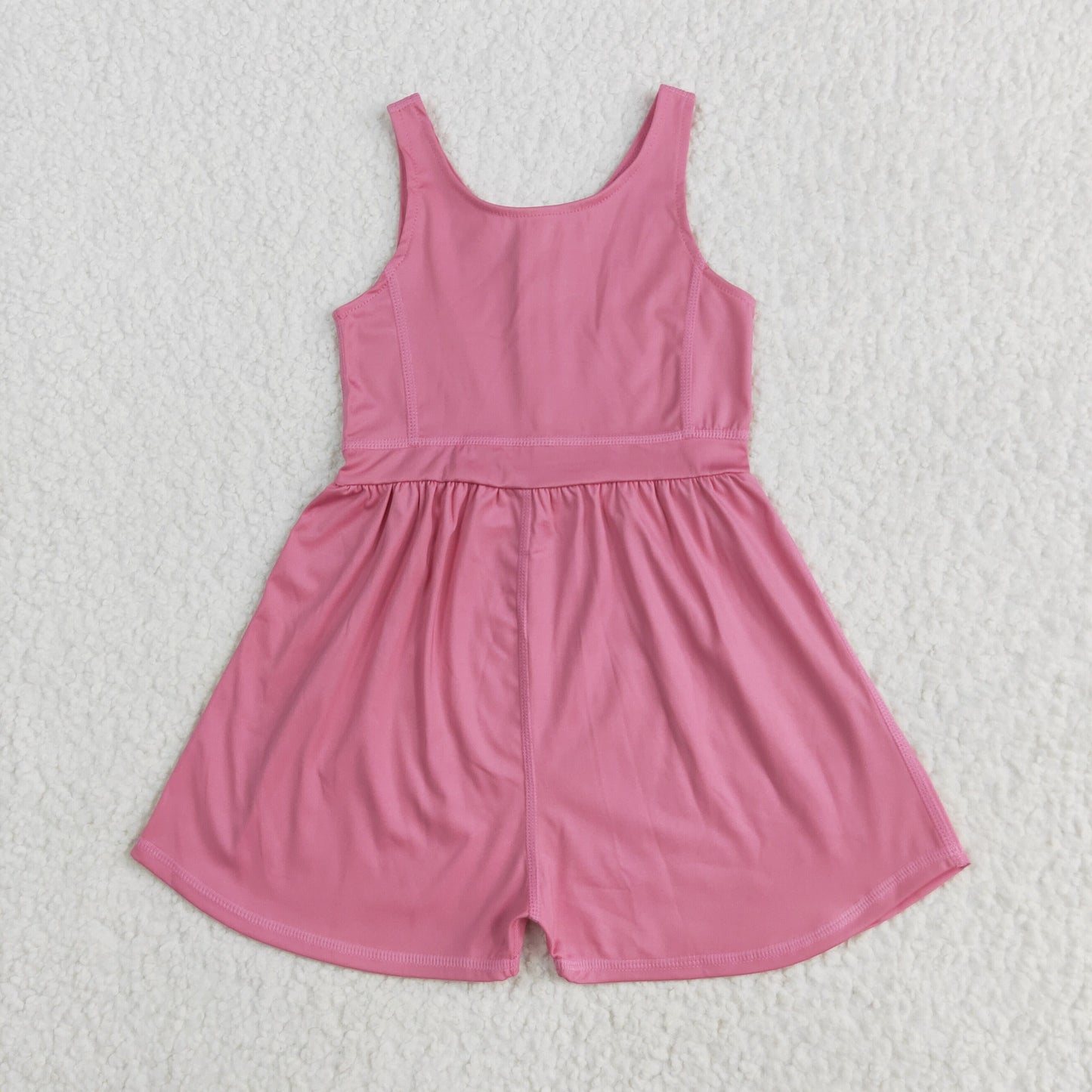 SR3024 yoga solid color pink girls jumpsuits