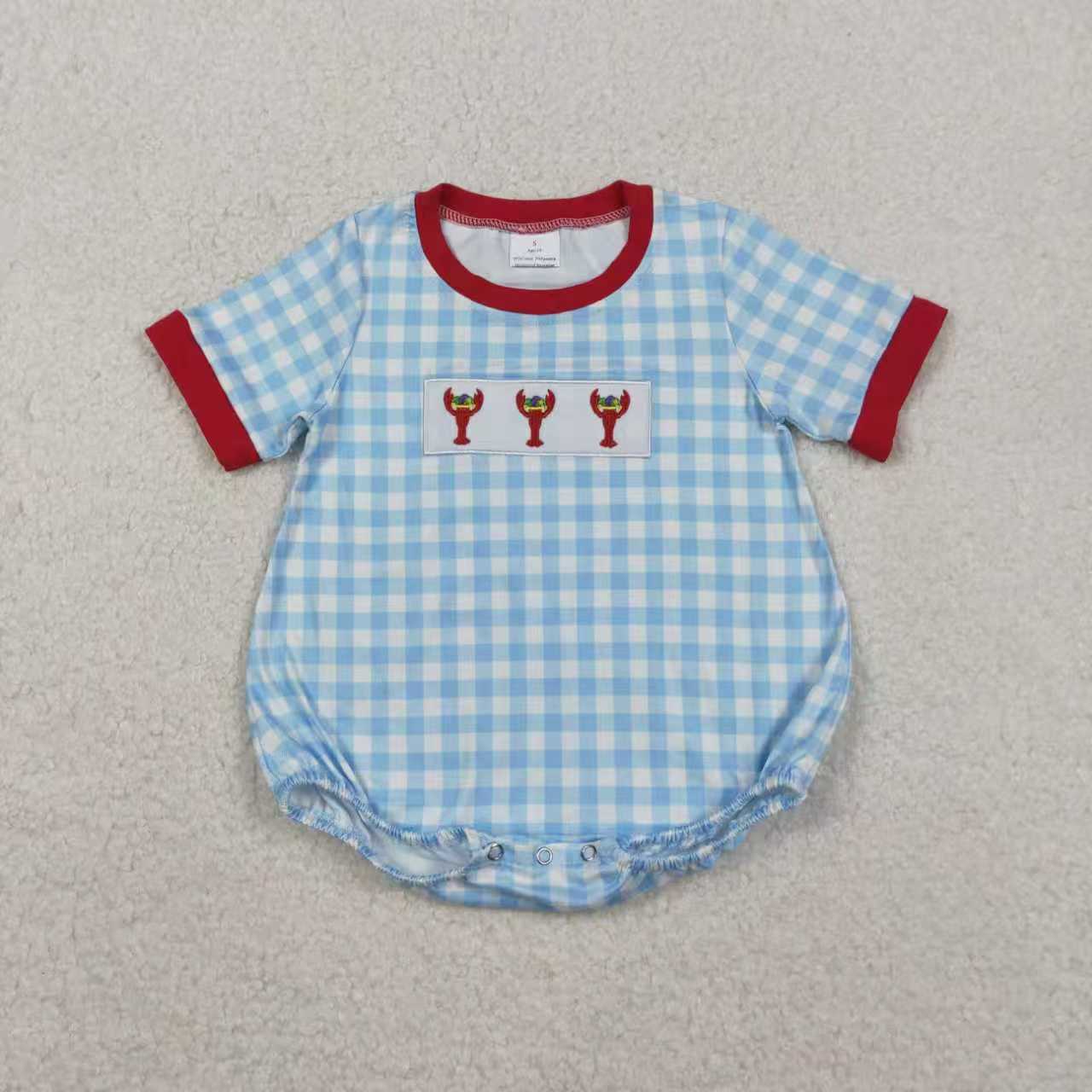 Embroidery Mardi Gras Crayfish RTS Sibling Clothes