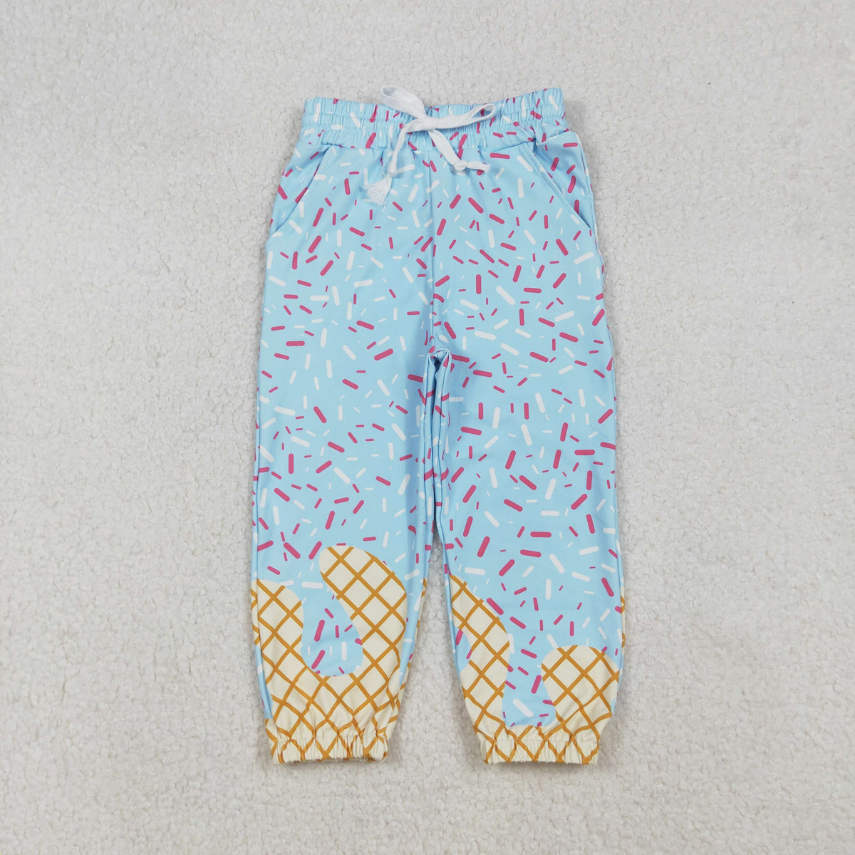 P0814 yoga blue ice sprinkles girls pants