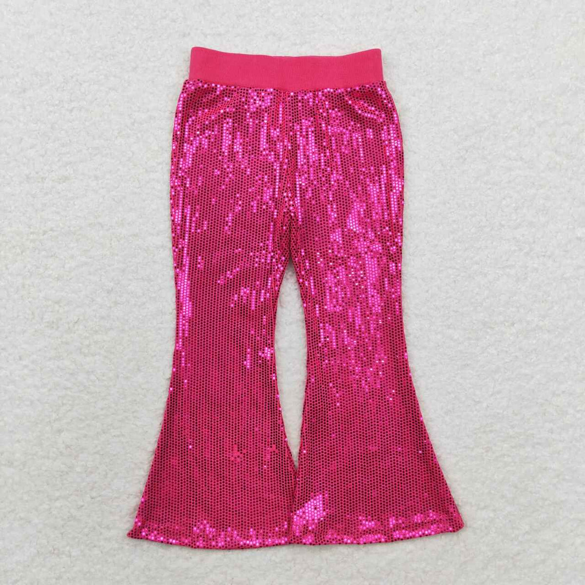 P0499 hot pink sequin girls pants