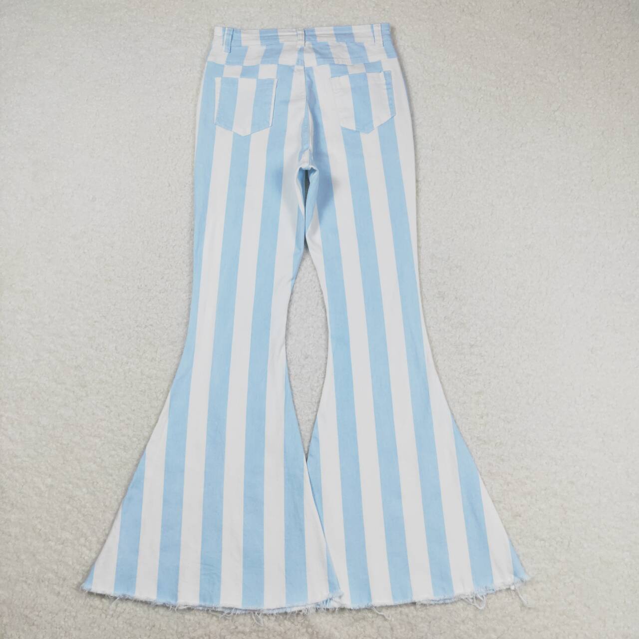 P0458 blue striped denim pants adult jeans