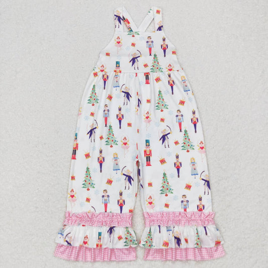 SR1931 Christmas soldier dance girl pink girls jumpsuits