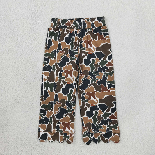 P1145 Scallop Camo Girls Pants