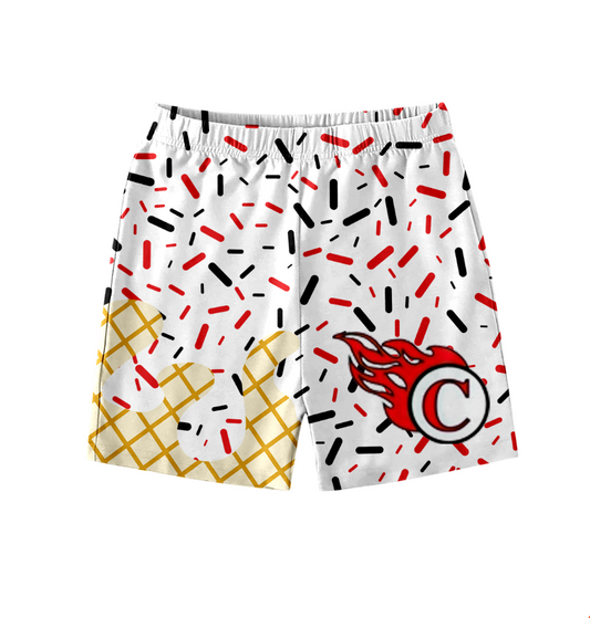 Custom Moq 3 football team C boys shorts