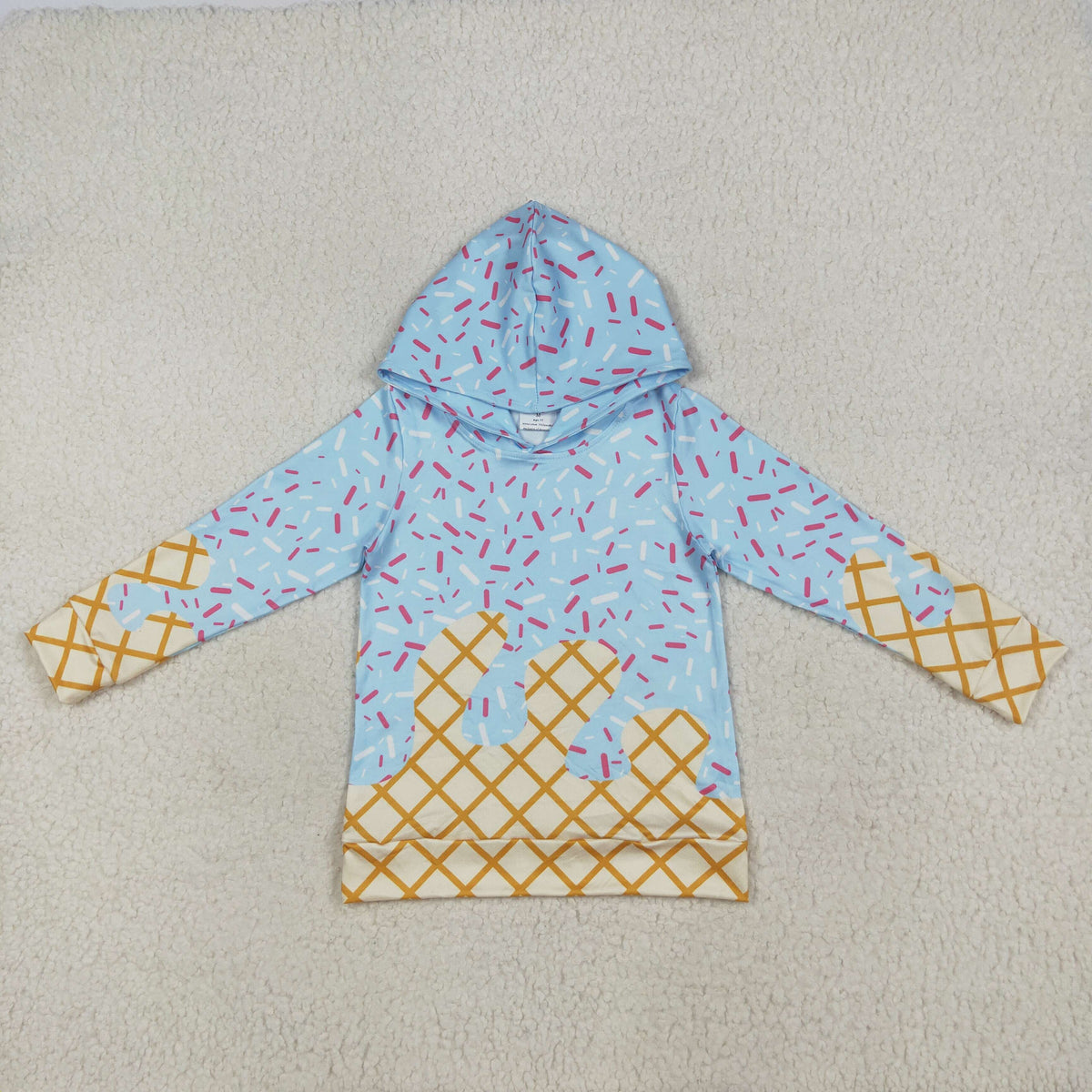 BT1270 blue ice long sleeve hoodie boys top