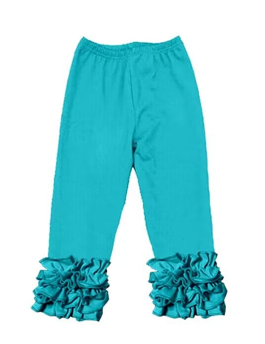 Custom S 10.18 Blue ruffles girls pants