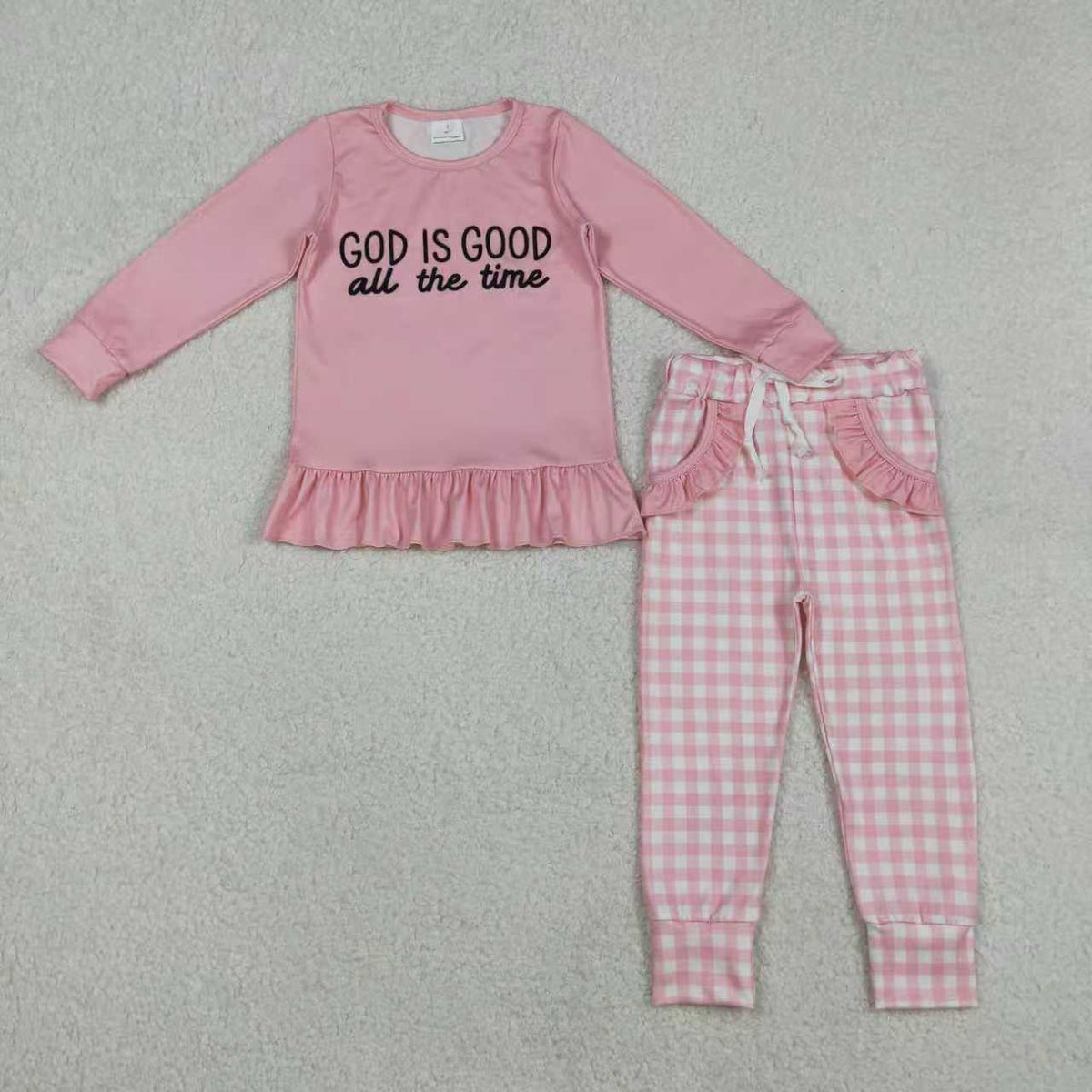 God Is Good Blue/Pink Set Sibling Clothes RTS