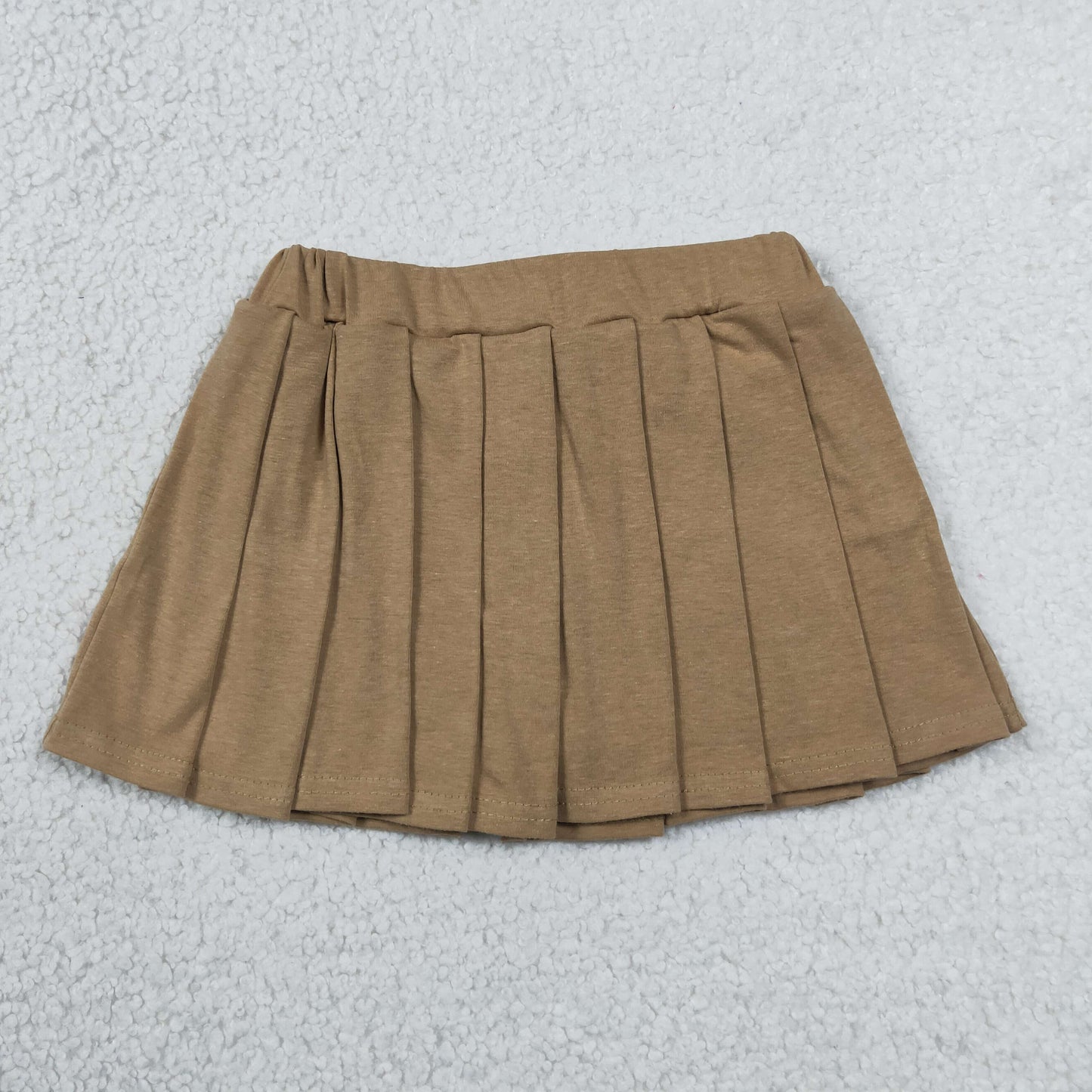 GLK0107 cotton khaki girls skirt skort