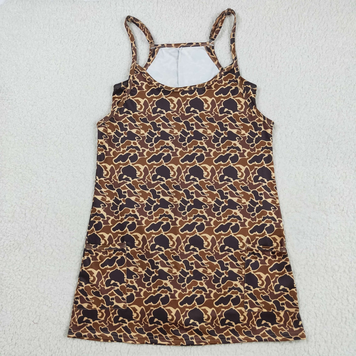 GSD2735 yoga brown camo adult woman jumpsuits