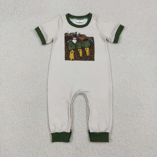 SR36811 Hunting Mallard Duck Short Sleeve Boys Romper