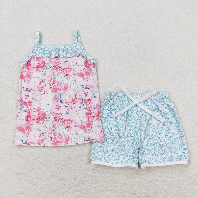 floral fruit Summer set RTS sibling clothes