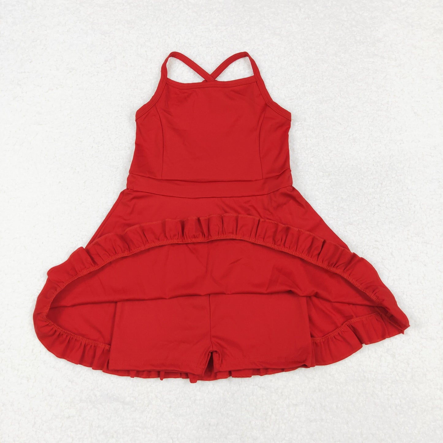 S0453 red blue girls tennis clothes