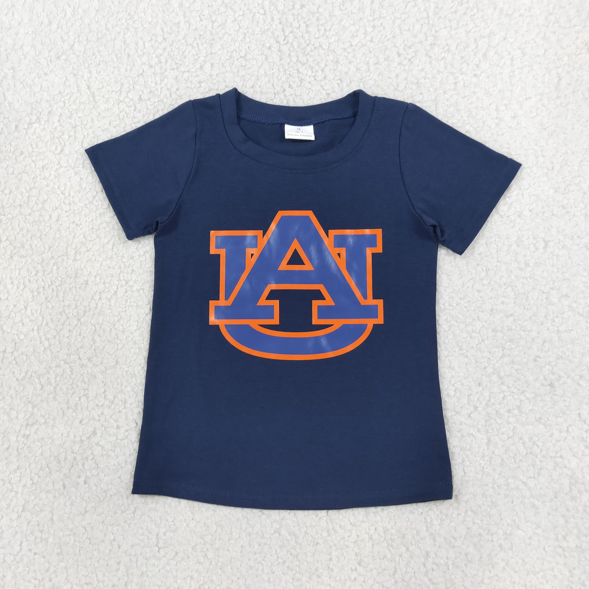 BT1880 Offset Printing Items Navy Blue Short Slevve Boys Top