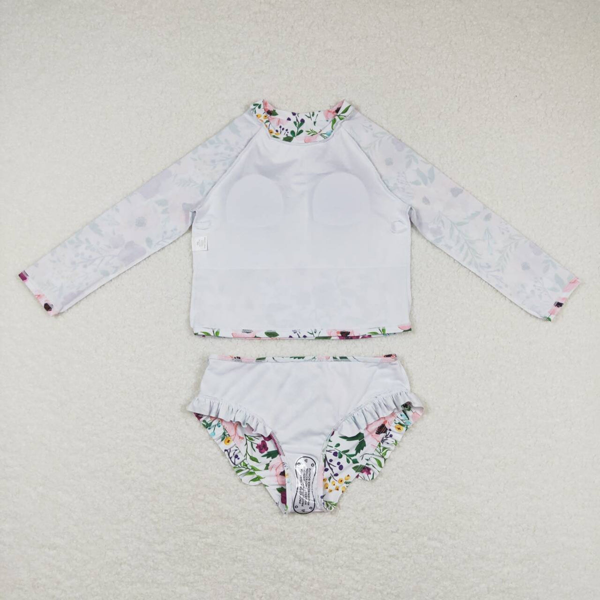 S0180 Colorful flowers Girls Bathing Suits Swimsuits