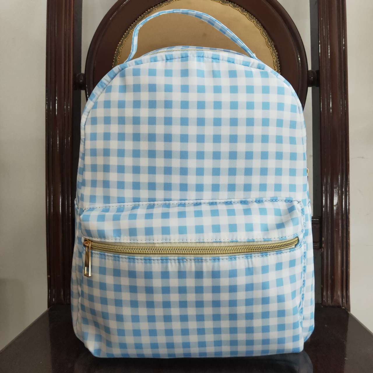 USA SHOP BA0087 Blue Checkered Bag