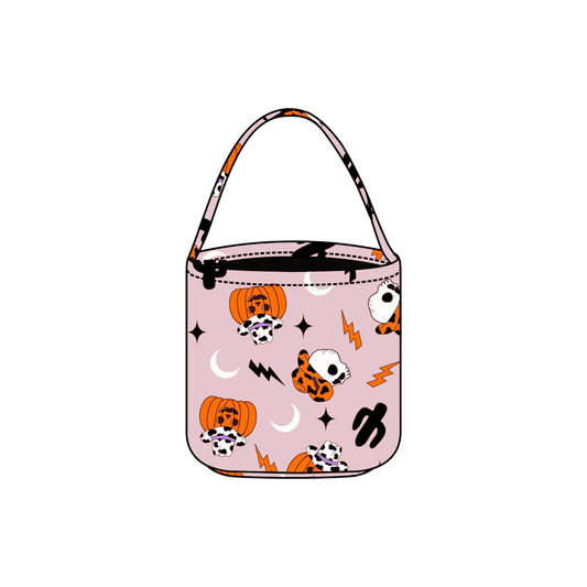 preorder BA0128 Halloween pumpkin skull pink bag