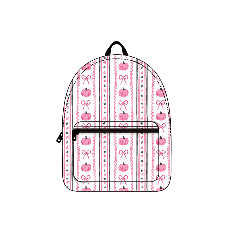 preorder BA0206 Autumn full pumpkin bows pink baby kids bag