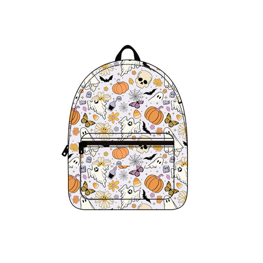 preorder BA0207 Halloween skull pumpkin flowers kids bag