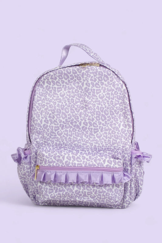 preorder BA0239 purple leopard kids bag