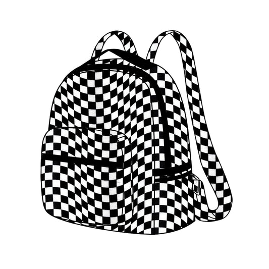 preorder BA0246 black checkered kids bag
