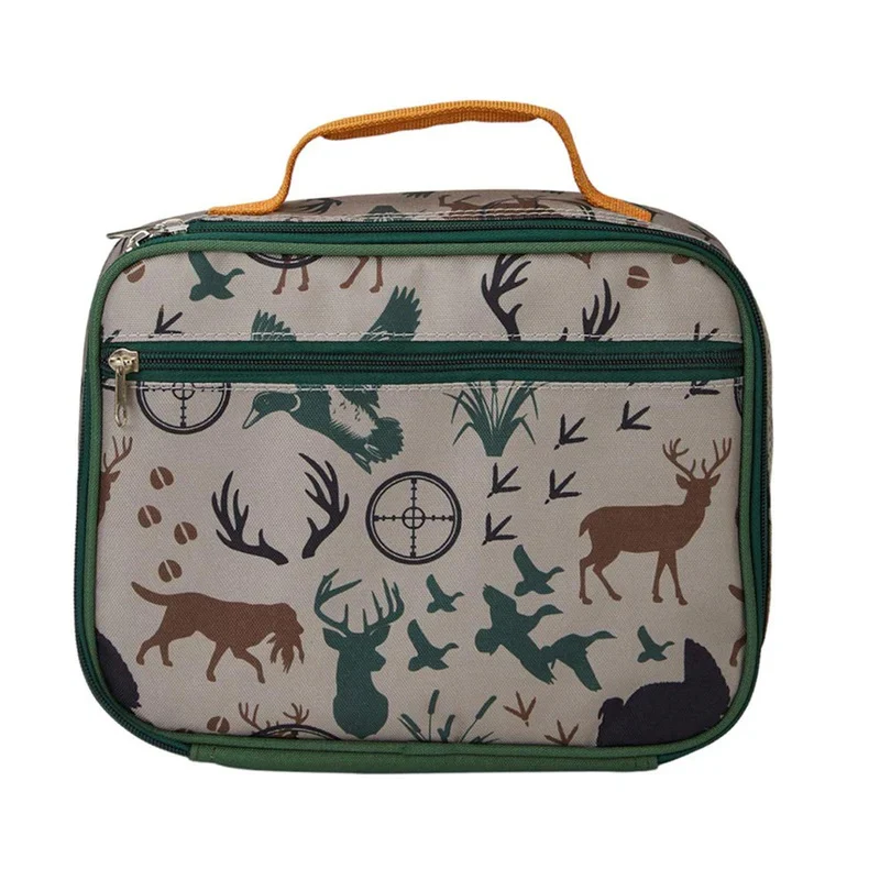 preorder BA0271 hunting season deer mallard green lunchbox lunch bag