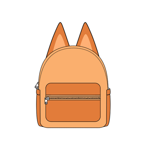 preorder BA0282 cartoon orange kids bag